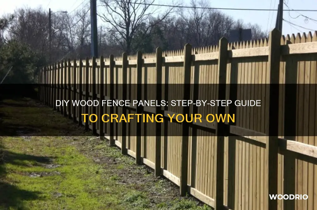 how make my own wood fence panels