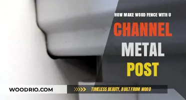 DIY Wood Fence Installation Using U-Channel Metal Posts: A Step-by-Step Guide