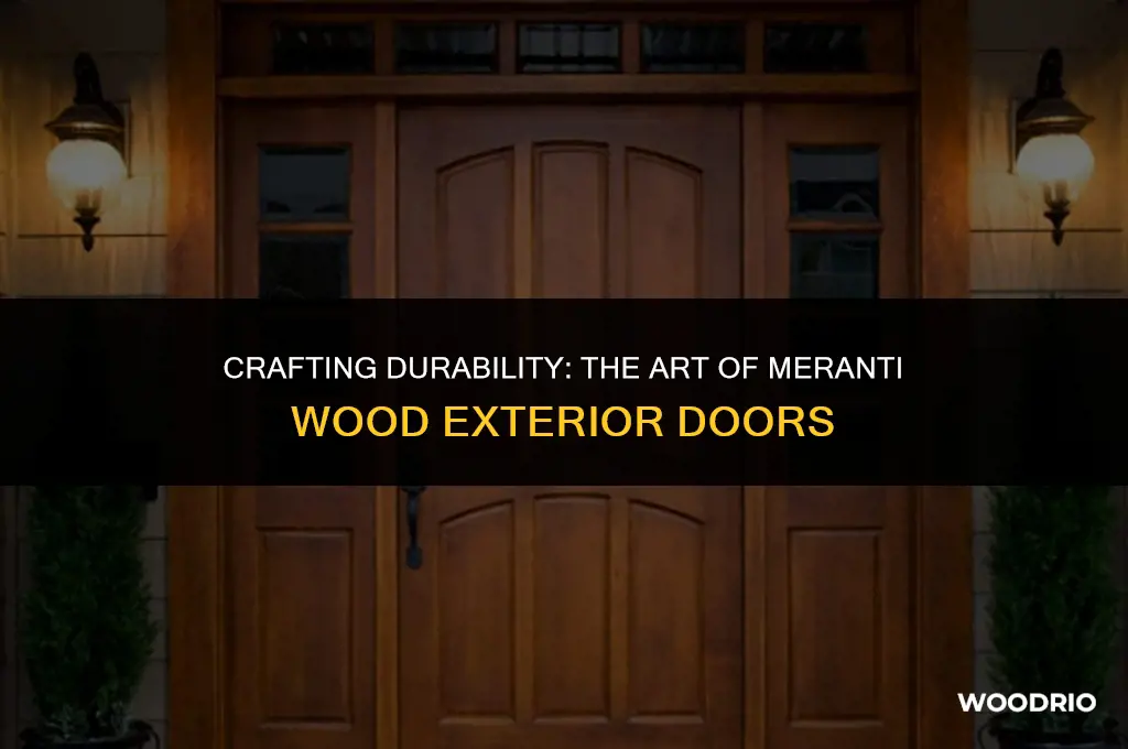 how makes meranti wood exterior door