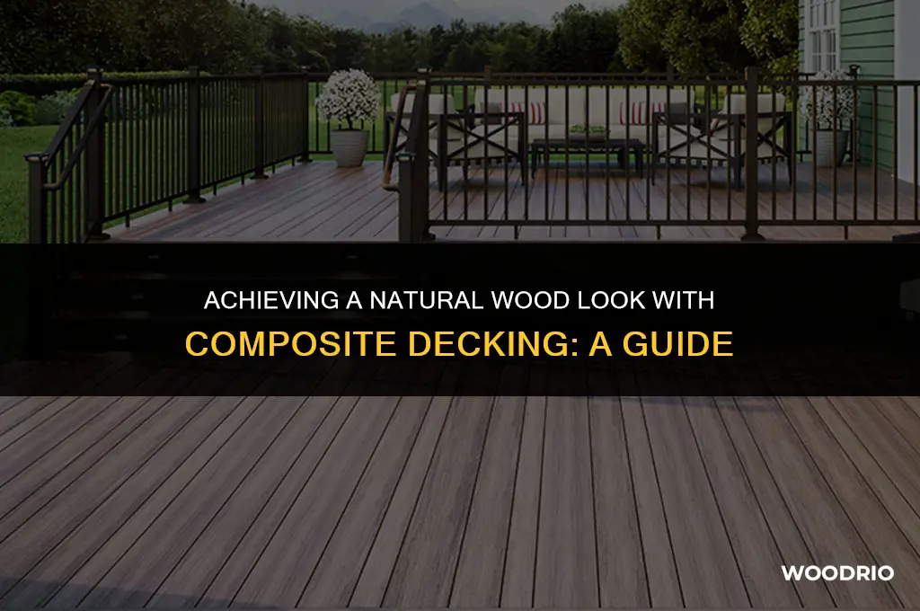 how making a composite new deck look like natural wood