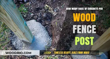 Concrete Bags Needed for Setting Wood Fence Posts: A Guide