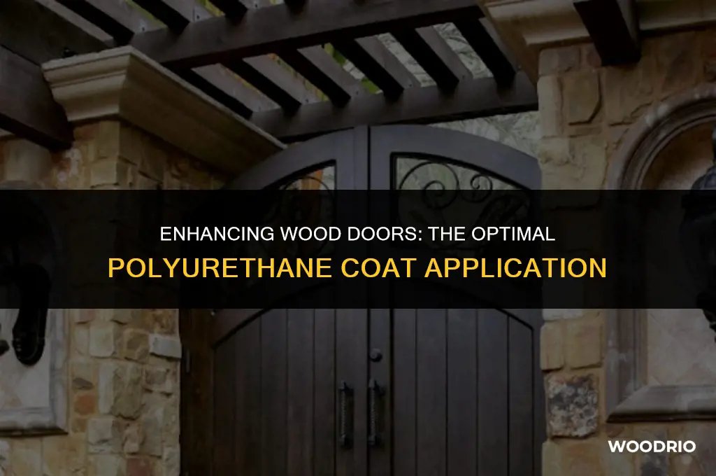 how many coats of polyurethane on wood doors