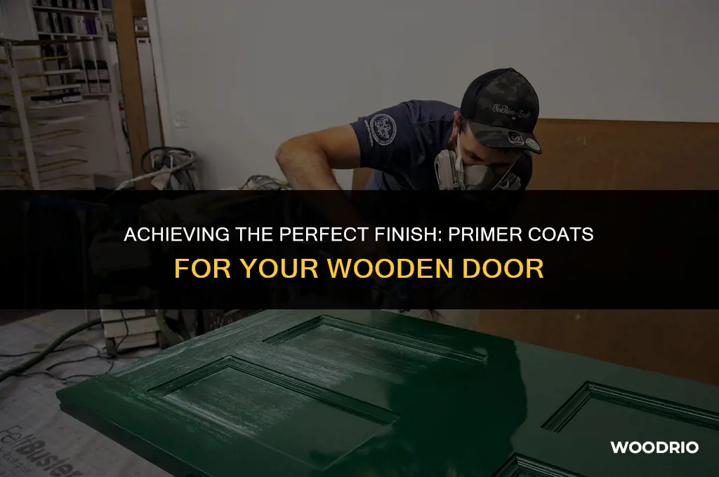 how many coats of primer for wood door
