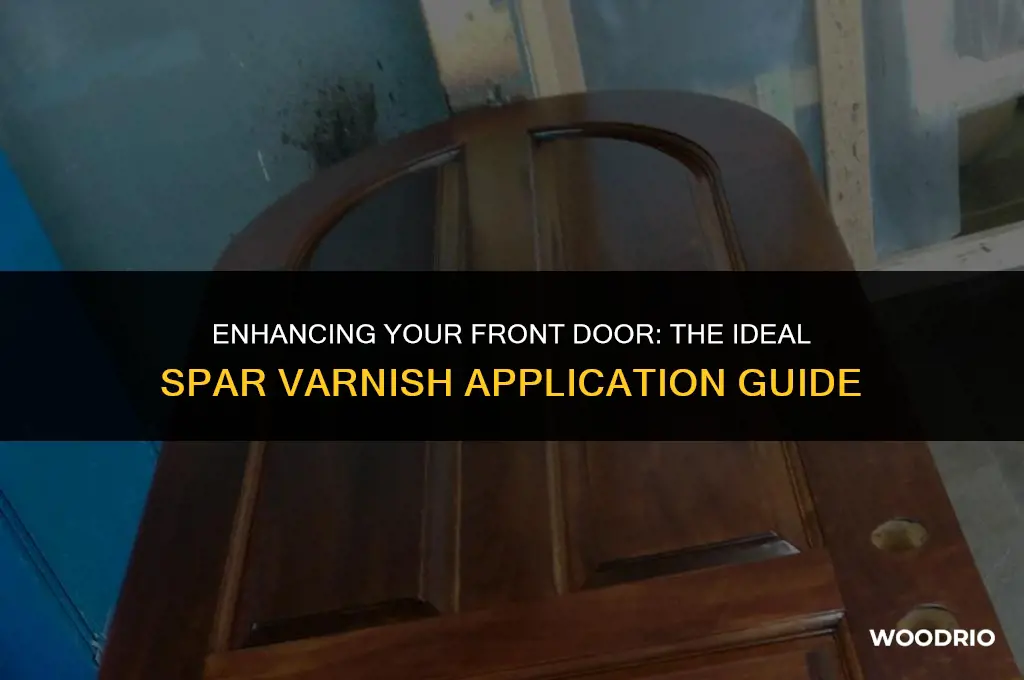 how many coats of spar varnish on front wood door
