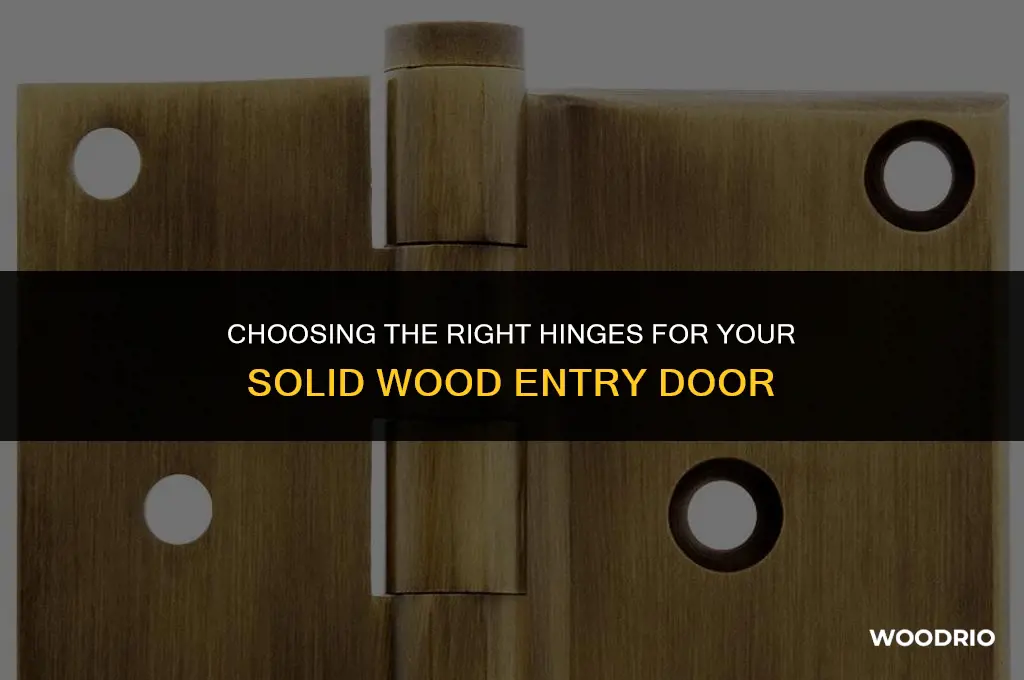 how many hinges for a solid wood entry door