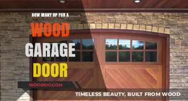 Choosing the Right Horsepower for Your Wood Garage Door: A Guide