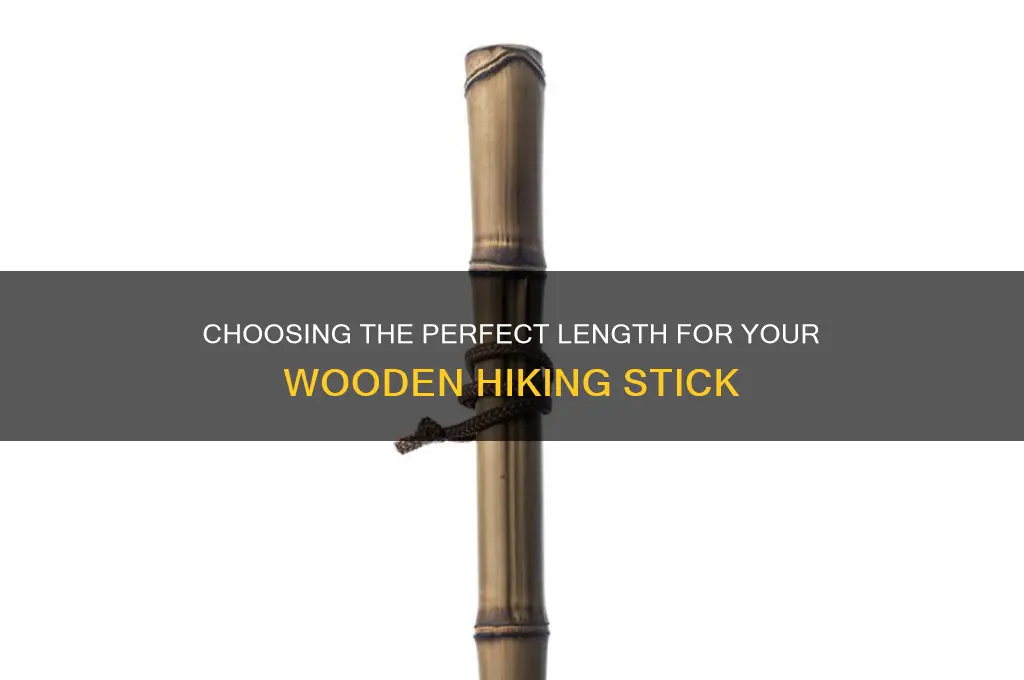 how many inches long wooden hiking sticks