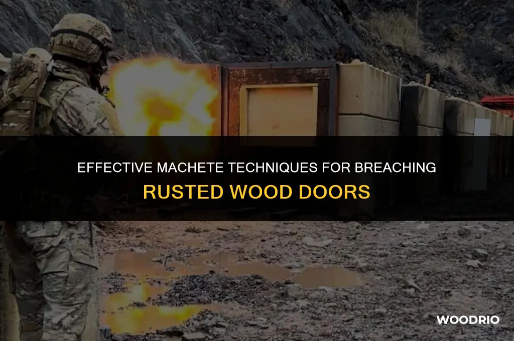 how many machetes for a wood door rust