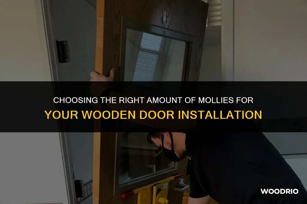 how many mollies for a wood door