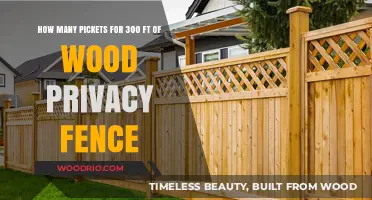 Calculating Pickets for a 300-Foot Wood Privacy Fence: A Guide