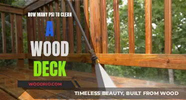 Effective Deck Cleaning: PSI Recommendations for Wood Surfaces