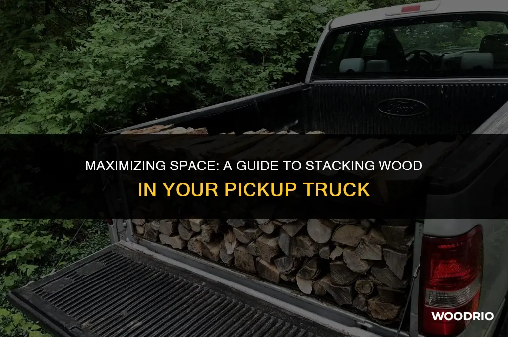 how many rick of wood will fit in a pickup