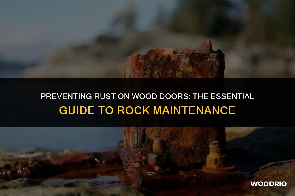 how many rocks to take a wood door rust