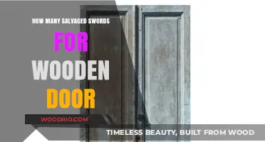 Crafting Security: Salvaged Swords Transformed into Sturdy Wooden Doors