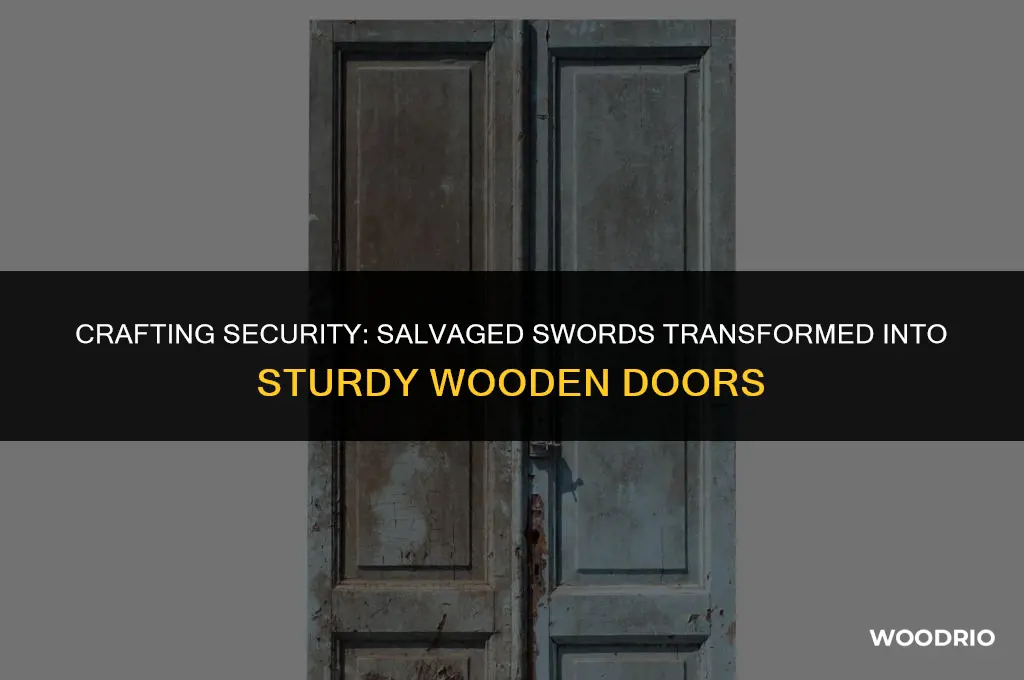 how many salvaged swords for wooden door