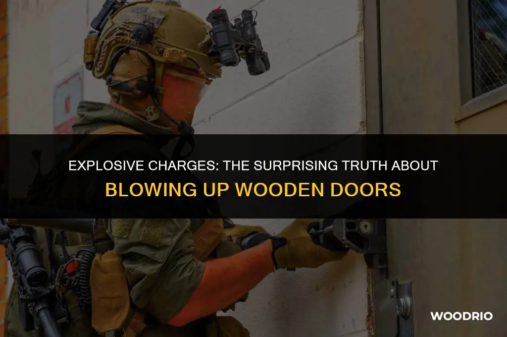 how many satches chargers to blow up wooden door rust