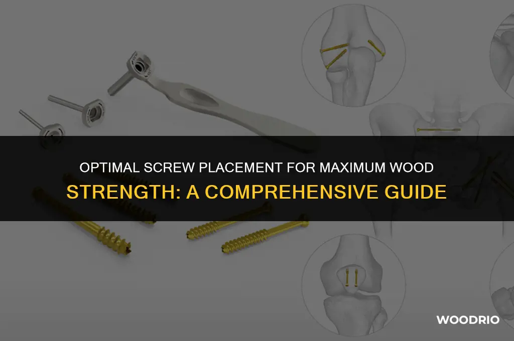 how many screws to wood for best strength