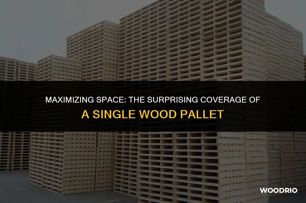 how many square feet will a wood pallet cover