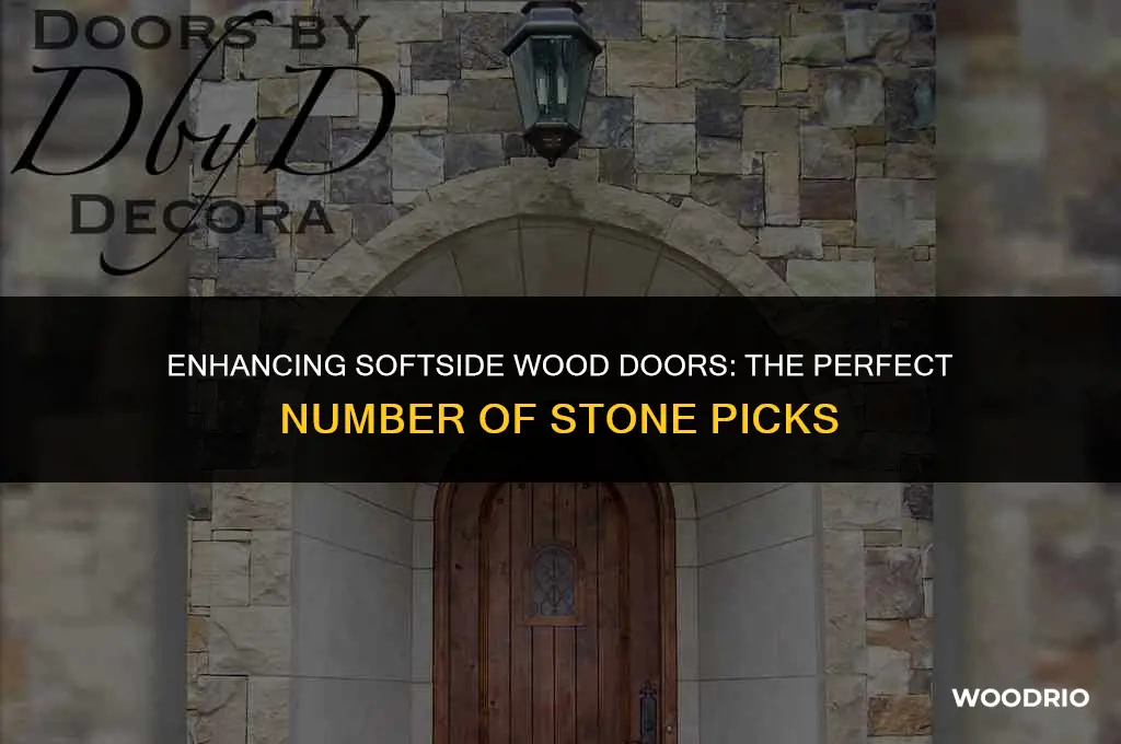 how many stone pics for softrside wood door