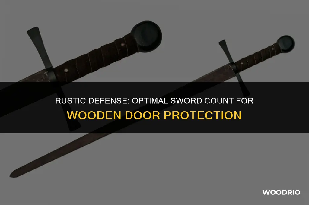 how many swords for a wooden door rust