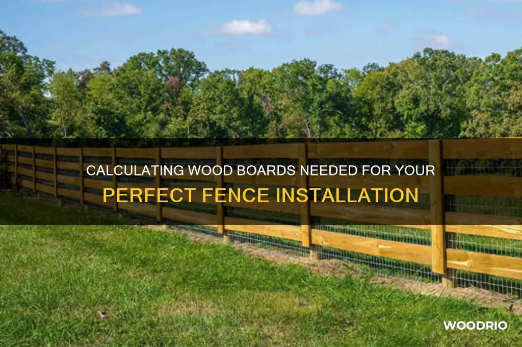 how many wood boards for fencing