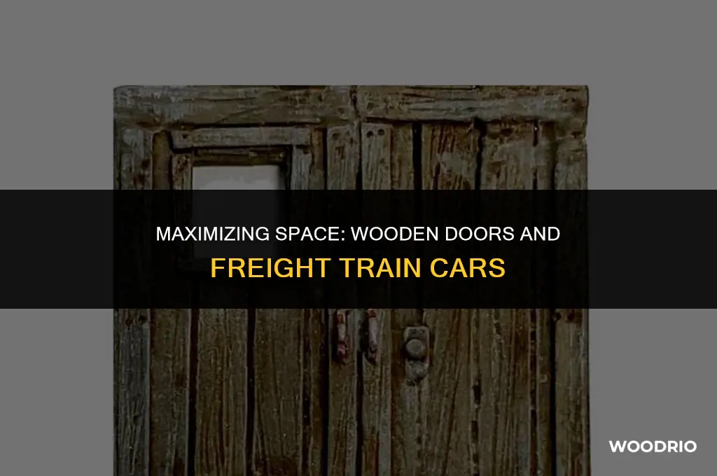 how many wooden doors fit in a freight train car