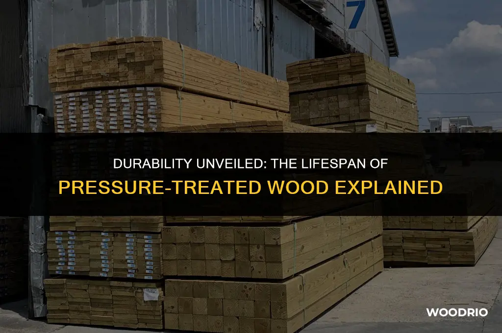 how many years does pressure treated wood last