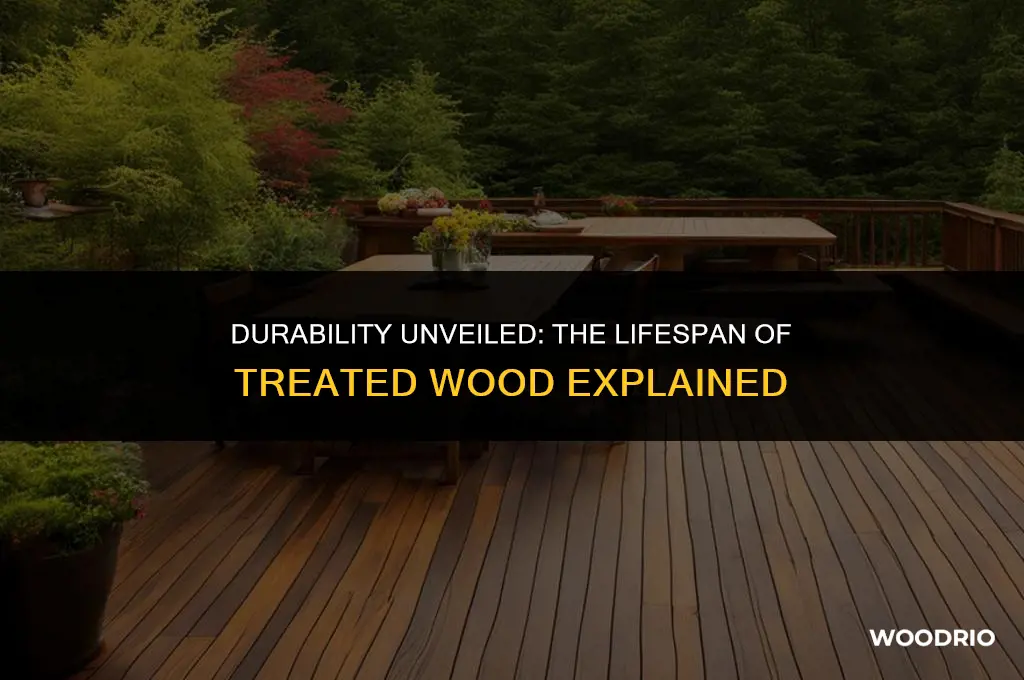 how many years does treated wood last