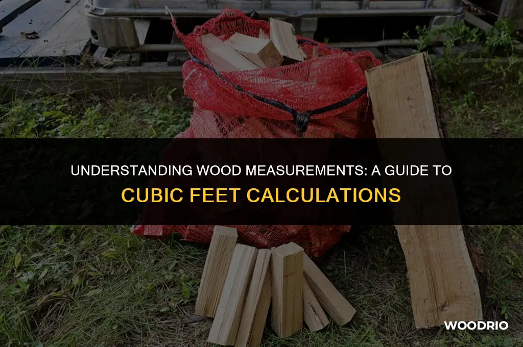 how much 1 cuft of wood