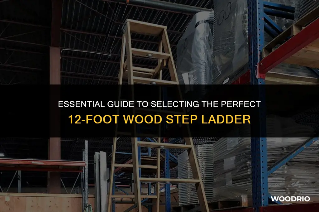 how much 12 foot wood step ladder