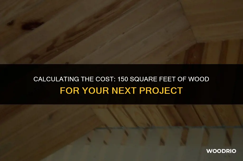 how much 150 square ft of wood