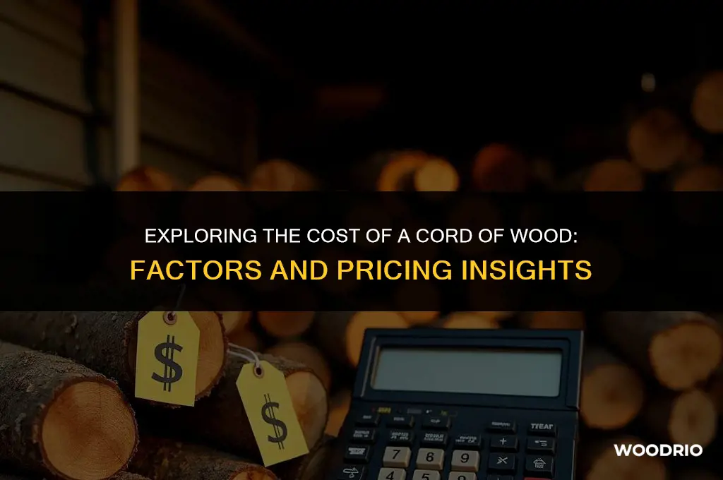 how much a cord of wood cost