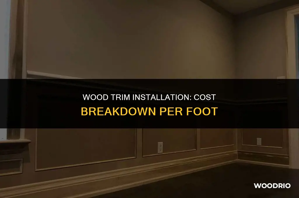 how much a foot to install wood trim