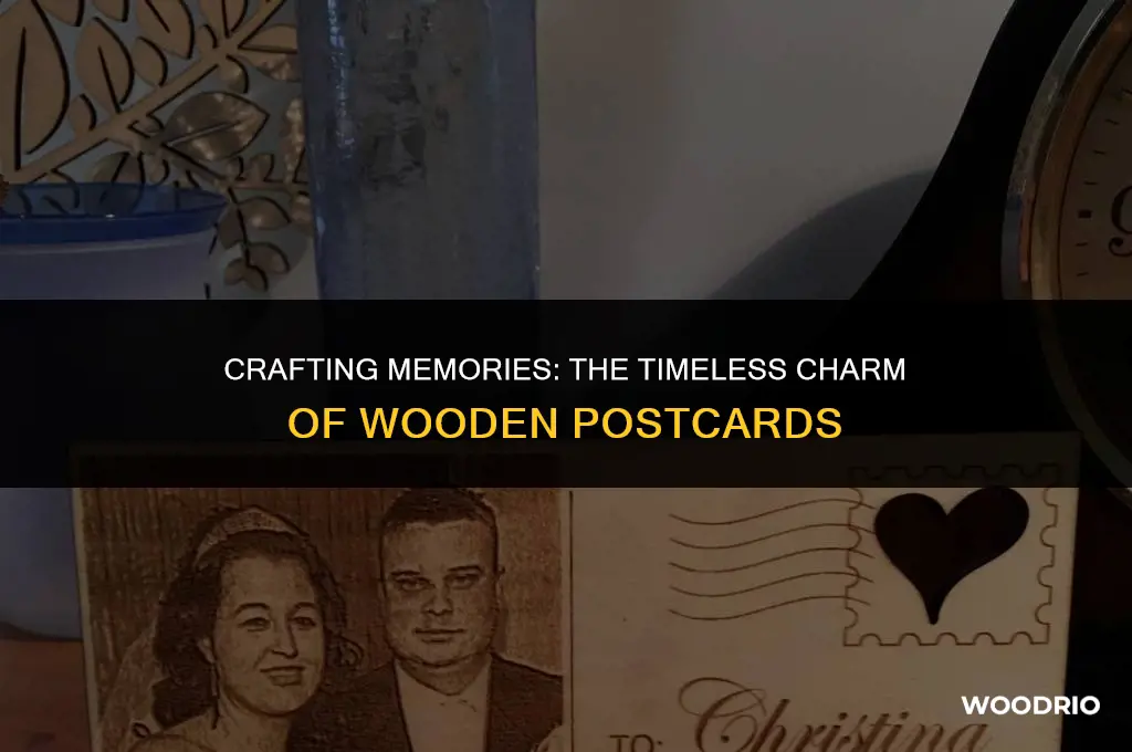 how much a wooden post card