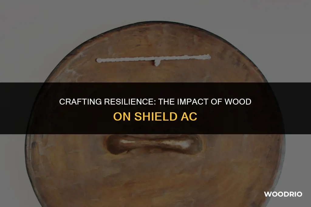 how much ac does a wooden shield add