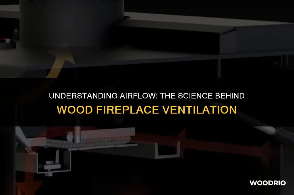 how much air does a wood fireplace pull