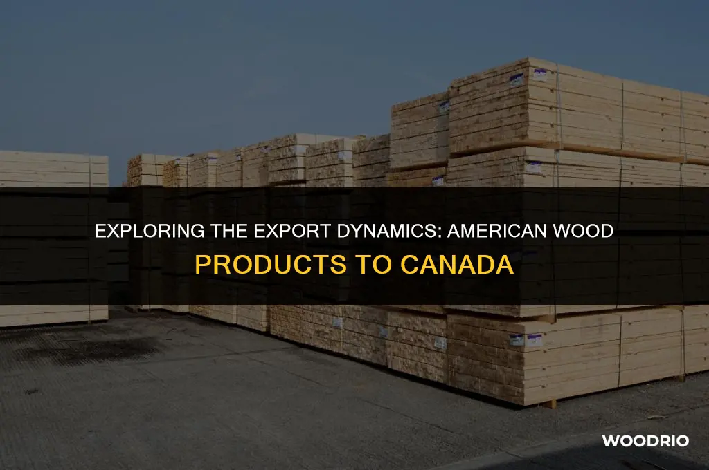 how much american wood products exported to canada