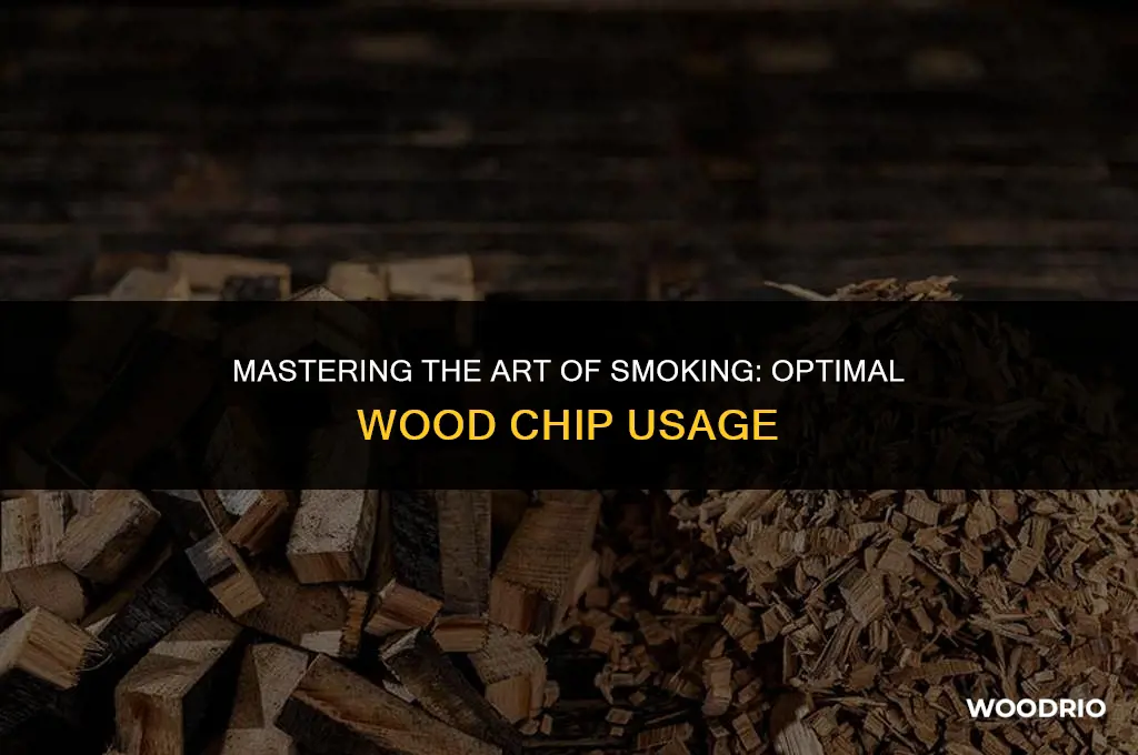 how much and when to add wood chips to smoker