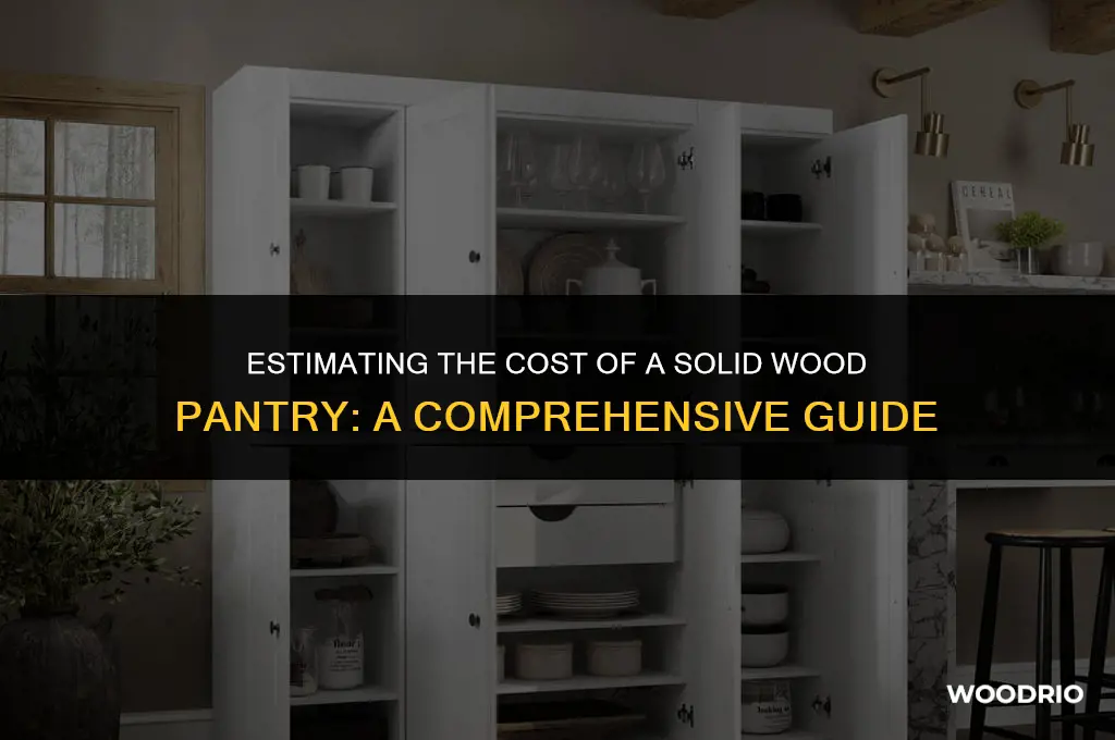 how much approximately would a solid wood pantry cost