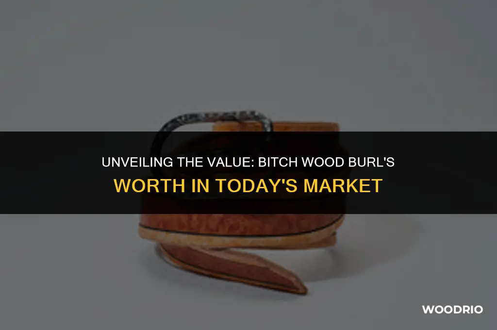 how much are bitch wood burls worth