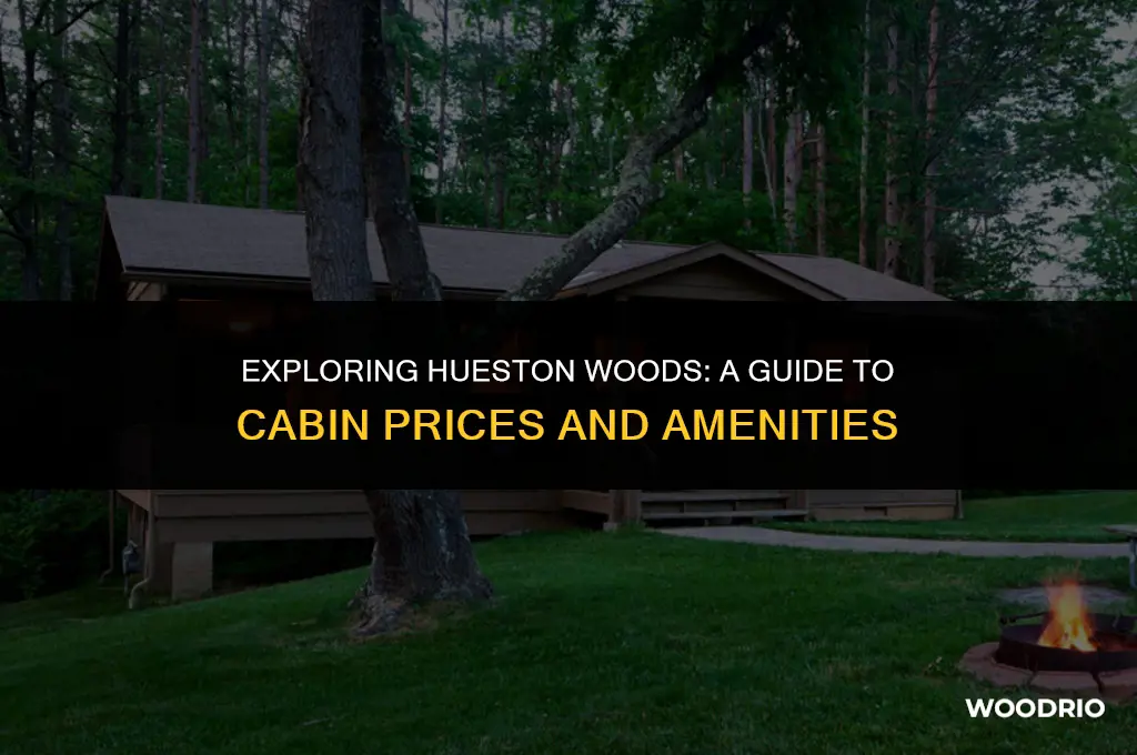 how much are cabins at hueston woods