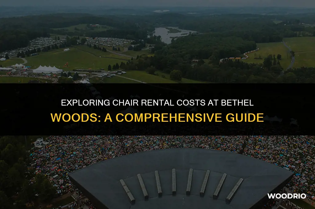 how much are chair rentals at bethel woods