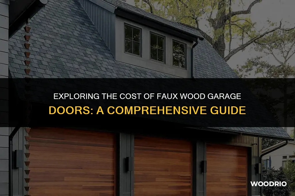 how much are faux wood garage doors