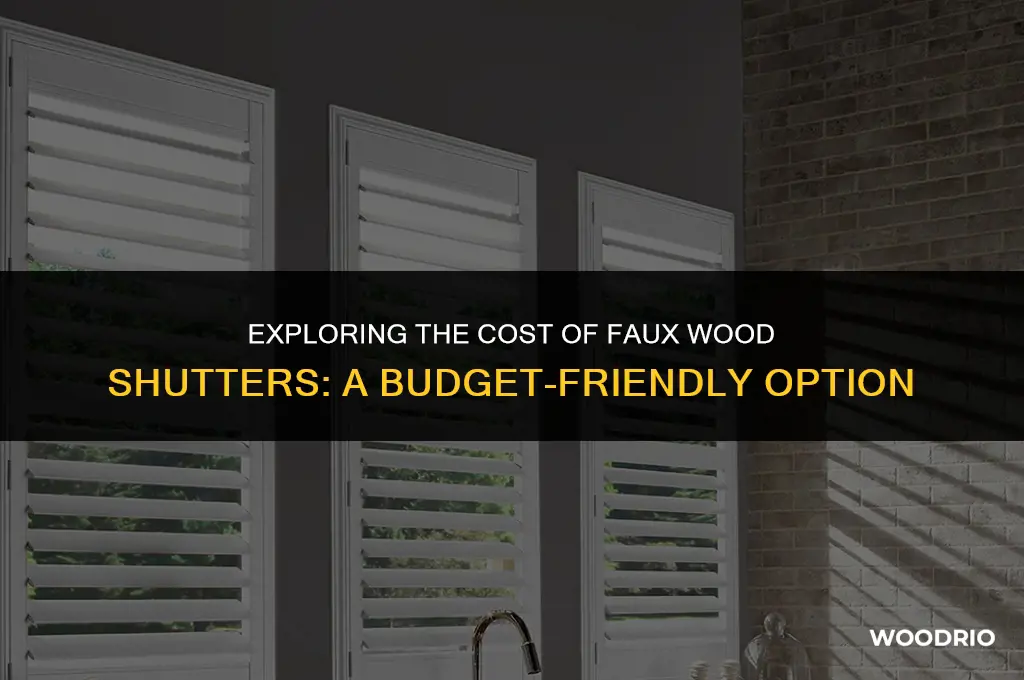how much are faux wood shutters