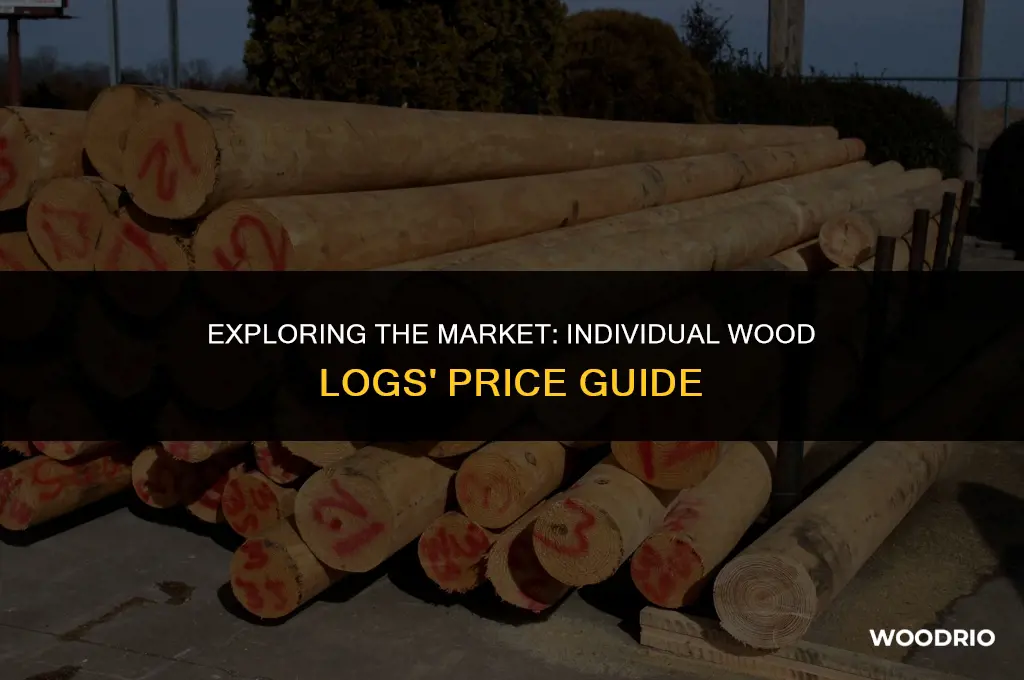 how much are individual wood logs sell for