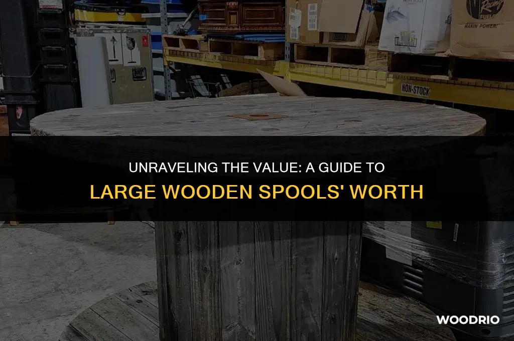 how much are large wooden spools worth