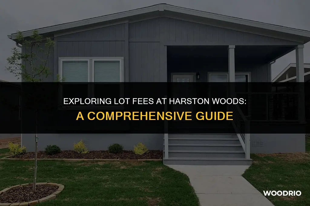 how much are lot fees at harston woods