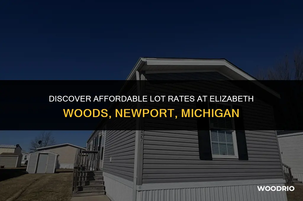 how much are lot rates at elizabeth woods newport michigan