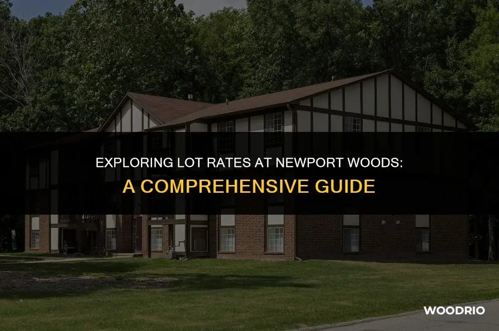 how much are lot rates at newport woods