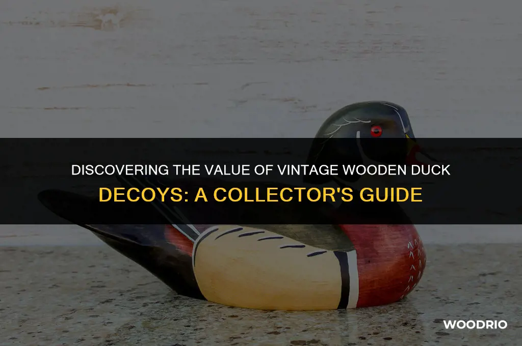 how much are old wooden duck decoys worth